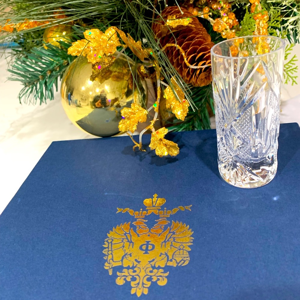 Faberge Chrystal Shot Glasses